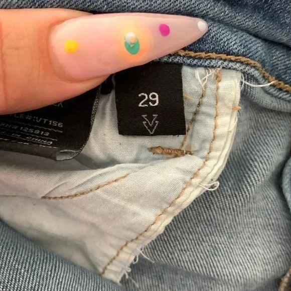 Vervet Rhinestone Denim Cut Off Shorts - Picture 7 of 7